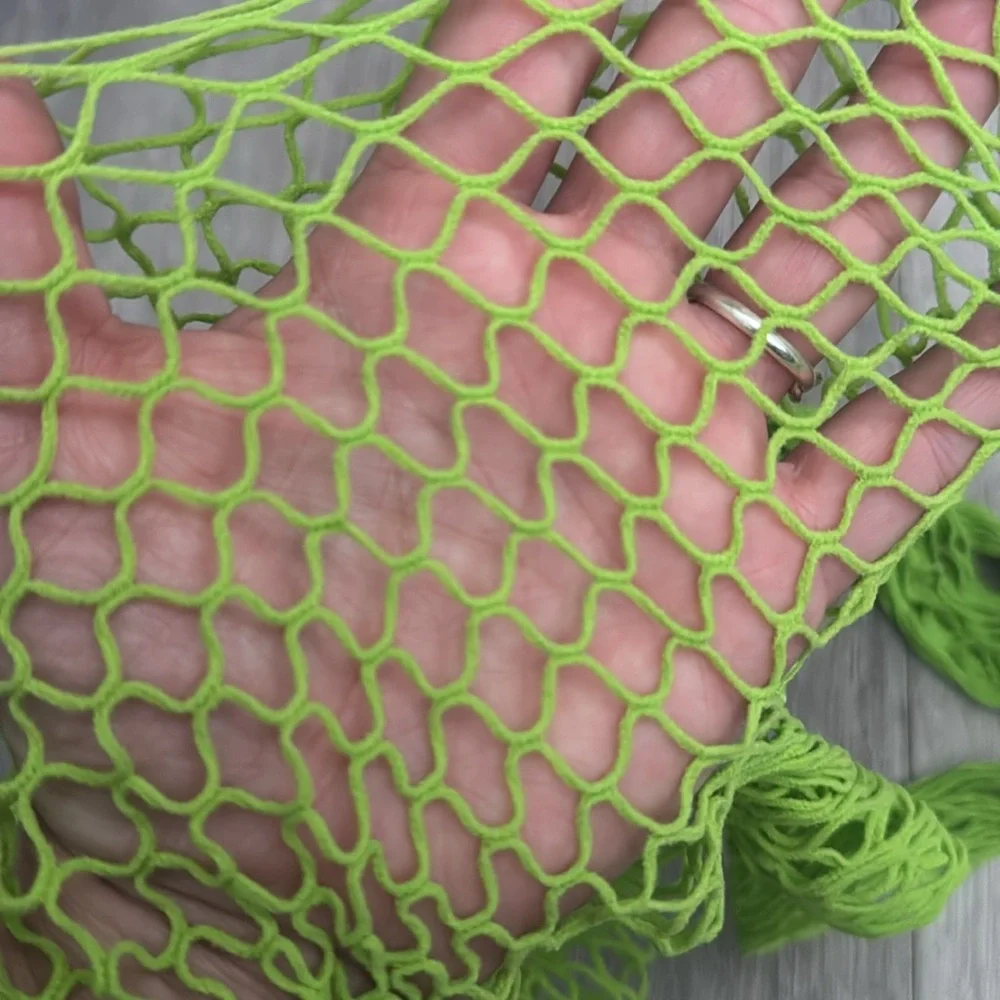 Carnivalista Neon Lime Fizz Green Fishnet Stockings Carnival Costume Women’s